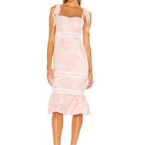 NBD Regina Midi Dress in Nude Pink M